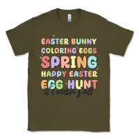 Army Green easter bunny spring Classic Tee - MaliasSmallBusiness