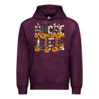 Mauve Wine Western Nurse Life Urban Hoodie - FaDigitalArtStudio