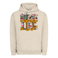 Pigment French Oak Western Nurse Life Urban Hoodie - FaDigitalArtStudio