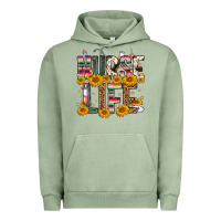 Pigment Oil Green Western Nurse Life Urban Hoodie - FaDigitalArtStudio