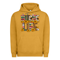 Pigment Peanut Butter Western Nurse Life Urban Hoodie - FaDigitalArtStudio
