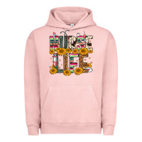 Pigment Salmon Western Nurse Life Urban Hoodie - FaDigitalArtStudio