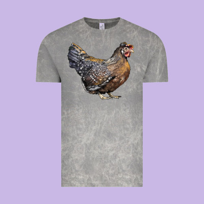 Cream Legbar Chicken Vintage Tee Designed By Lillyallendesigns