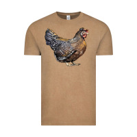 Vintage Coffee Cream Legbar Chicken Vintage Tee - LillyAllenDesigns