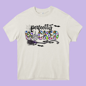 Perfectly Wicked Heavy Core Tee Designed By Cowhidedigitalart