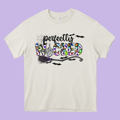 Perfectly Wicked Heavy Core Tee Designed By Cowhidedigitalart