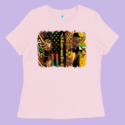 Juneteenth Brush Stroke Ladies Tee Designed By Hra Design Shop