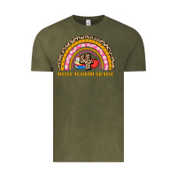 Vintage Olive back to school rainbow hello fourth grade Vintage Tee - AdoDesignShop