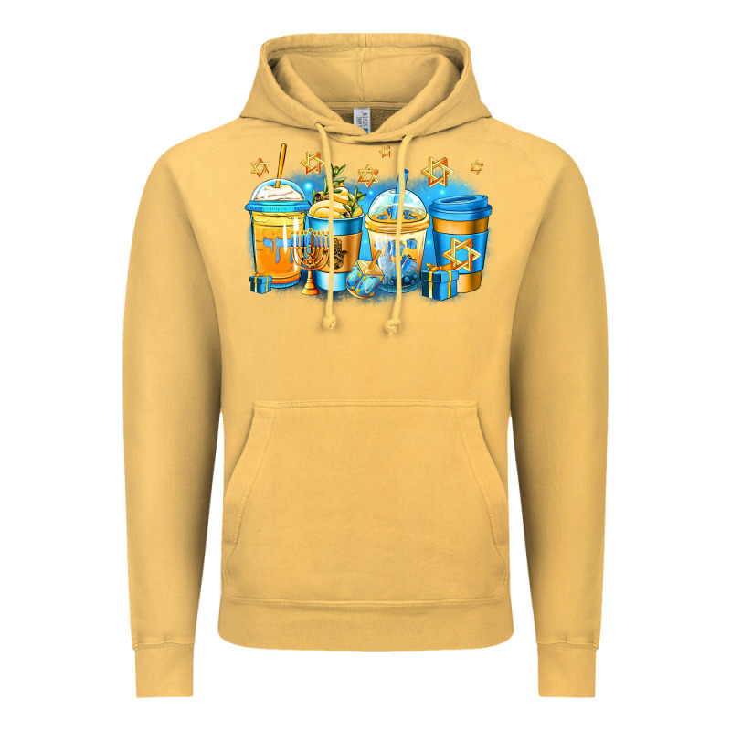 Hanukkah Coffee Vintage Hoodie by Jasminsmagicworld | Teevron