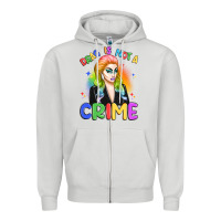 Dove Grey drag is not a crime Zipper Hoodie - Artiststas