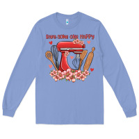 Colony Blue bake same one happy Long Sleeve Tee - MaliasSmallBusiness