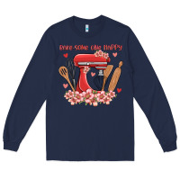 Navy bake same one happy Long Sleeve Tee - MaliasSmallBusiness