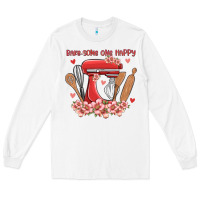 White bake same one happy Long Sleeve Tee - MaliasSmallBusiness