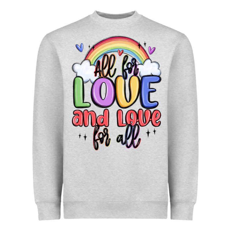 All For Love And Love For All Heavyweight Sweatshirt by MaliasSmallBusiness | Teevron