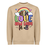 Mushroom all for love and love for all Heavyweight Sweatshirt - MaliasSmallBusiness