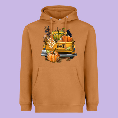 Fall Truck Heavyweight Hoodie Designed By Texasbilliewilder