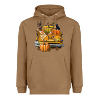 Toasted Coconut Fall Truck Heavyweight Hoodie - texasbilliewilder