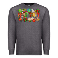 Charcoal Heather christmas head start Premium Sweatshirt - texasbilliewilder