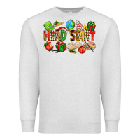 Oatmeal Heather christmas head start Premium Sweatshirt - texasbilliewilder