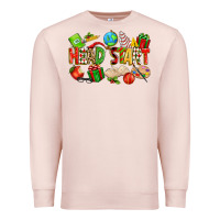 Pale Pink christmas head start Premium Sweatshirt - texasbilliewilder