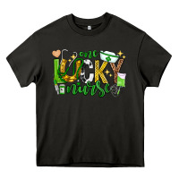 Asphalt st patricks day one lucky nurse Heavy Core Tee - Neo Western