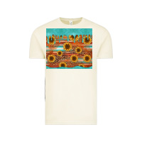 Vintage Arctic turquoise leopard distressed serape background tumbler Vintage Tee - Jasminsmagicworld