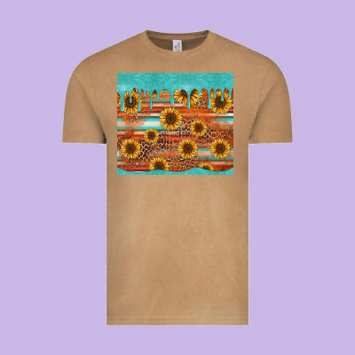 Turquoise Leopard Distressed Serape Background Tumbler Vintage Tee Designed By Jasminsmagicworld