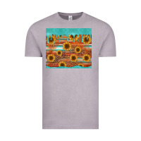 Vintage Zinc turquoise leopard distressed serape background tumbler Vintage Tee - Jasminsmagicworld