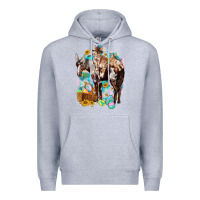 Heather Grey Happy Easter Day Rodeo Premium Hoodie - HowdyJamesFarm