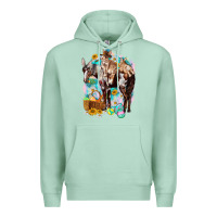 Seafoam Happy Easter Day Rodeo Premium Hoodie - HowdyJamesFarm