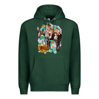 Sports Green Happy Easter Day Rodeo Premium Hoodie - HowdyJamesFarm