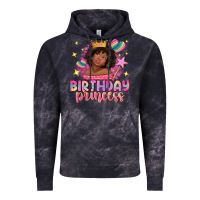 Cloud Black birthday princess with afro girl Vintage Hoodie - NancyCooperArtShop