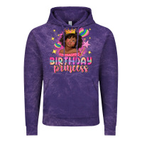 Cloud Purple birthday princess with afro girl Vintage Hoodie - NancyCooperArtShop