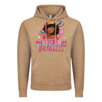 Vintage Coffee birthday princess with afro girl Vintage Hoodie - NancyCooperArtShop