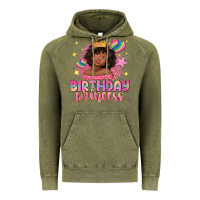 Vintage Olive birthday princess with afro girl Vintage Hoodie - NancyCooperArtShop