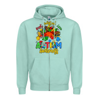 Seafoam accept understand love autism awareness Zipper Hoodie - Artiststas