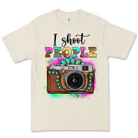 Bone i shoot people tie dye gemstone vintage camera Premium Tee - FaDigitalArtStudio