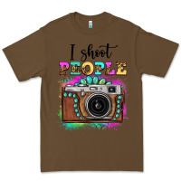 Cacao i shoot people tie dye gemstone vintage camera Premium Tee - FaDigitalArtStudio