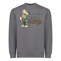 Storm froggy before coffee Heavyweight Sweatshirt - MaliasSmallBusiness