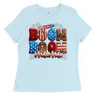 Baby Blue Boom boom mama Ladies Tee - Neo Western