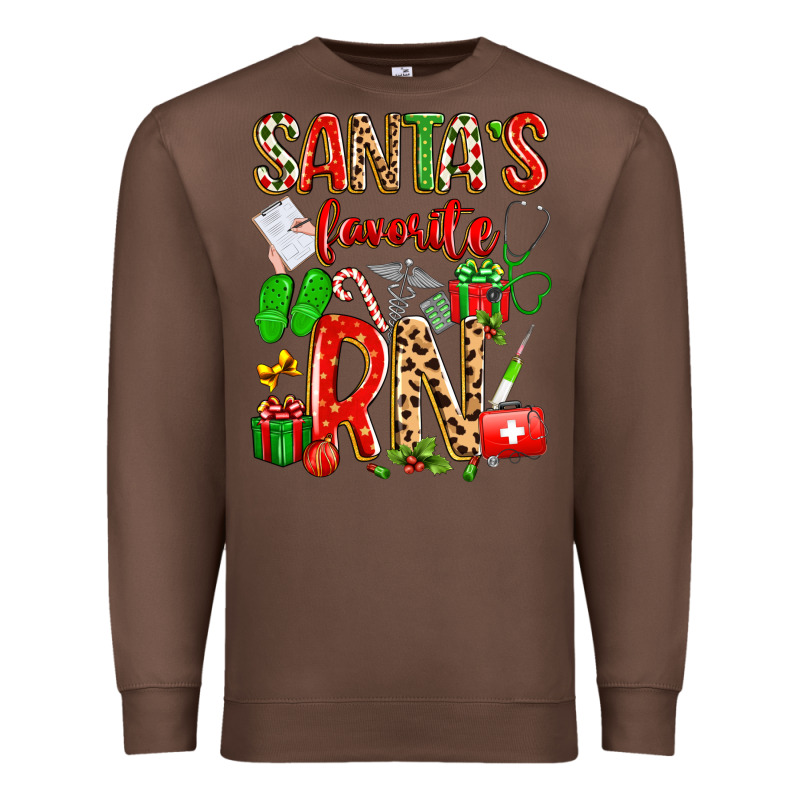 Santa's Favorite Rn Premium Sweatshirt by texasbilliewilder | Teevron