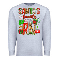 Heather Grey santa's favorite RN Premium Sweatshirt - texasbilliewilder