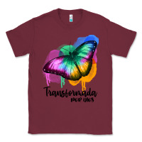 Burgundy transformada por dios Classic Tee - JahusDesignShop