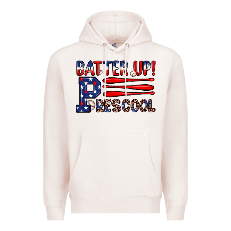 Batter Up Preschool Premium Hoodie by JahusDesignShop | Teevron