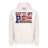 Pale Pink batter up preschool Premium Hoodie - JahusDesignShop