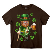 Chocolate Brown st patricks elf Heavy Core Tee - Neo Western