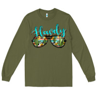 Army Green western howdy police sunglasses Long Sleeve Tee - NancyCooperArtShop