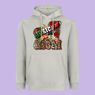 Mexican Mom Heavyweight Hoodie Designed By Nancycooperartshop