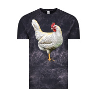 Cloud Black leghorn chicken Vintage Tee - LillyAllenDesigns