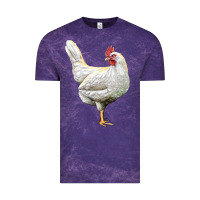 Cloud Purple leghorn chicken Vintage Tee - LillyAllenDesigns